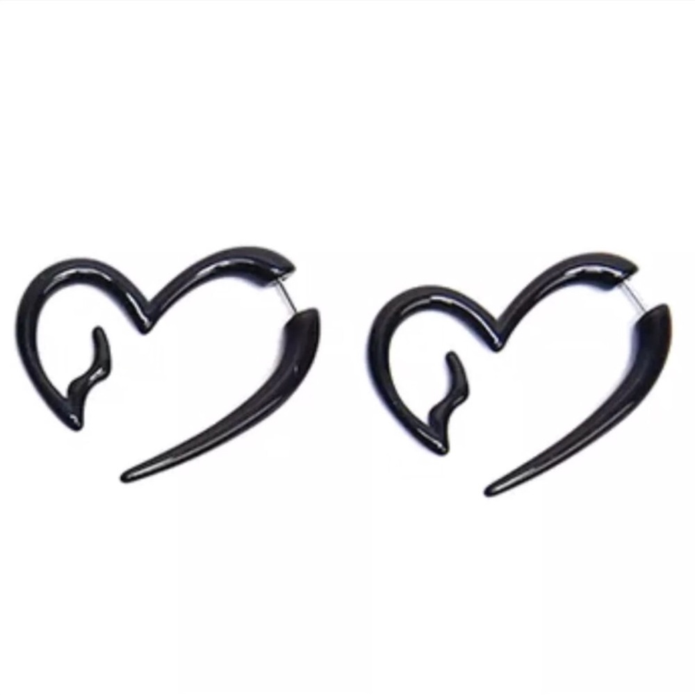 Faux Plug Acrylic Earrings